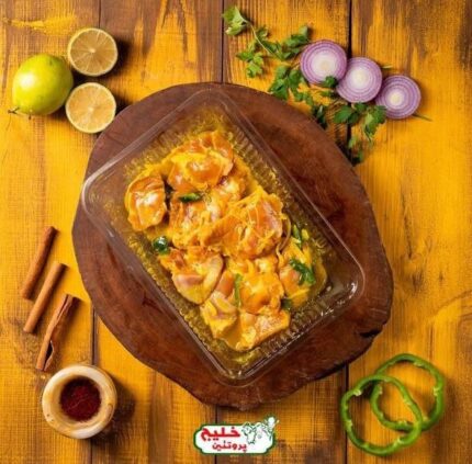 جوجه ران زعفرانی